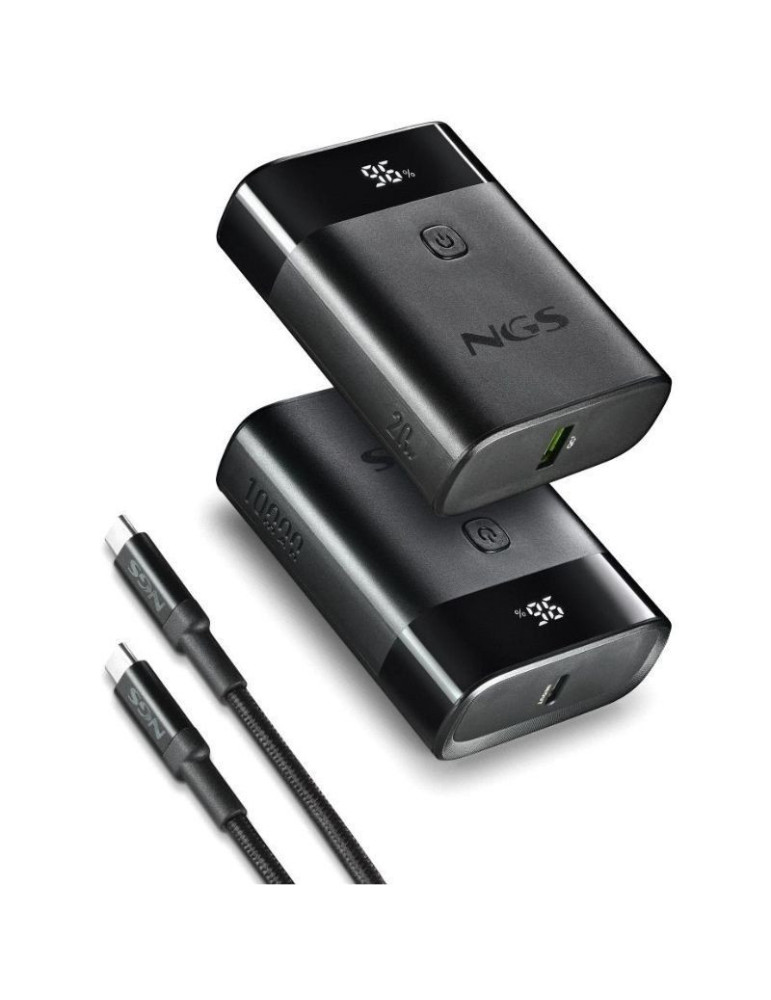 Powerbank 10000mAh NGS TWIX10/ 22.5W/ Negra