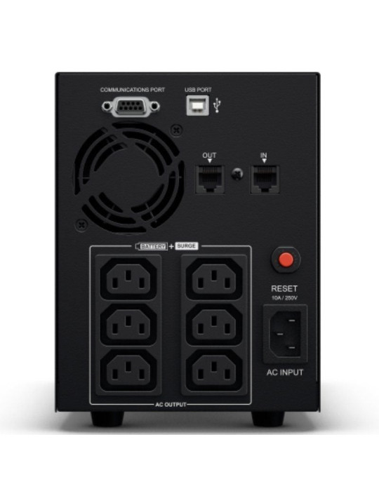 SAI Línea Interactiva Cyberpower VALUE2200EILCD/ 2200VA-1320W/ 6 Salidas/ Formato Torre