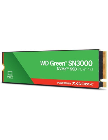 Disco SSD SanDisk WD Green SN3000 500GB/ M.2 2280 PCIe Gen4 2