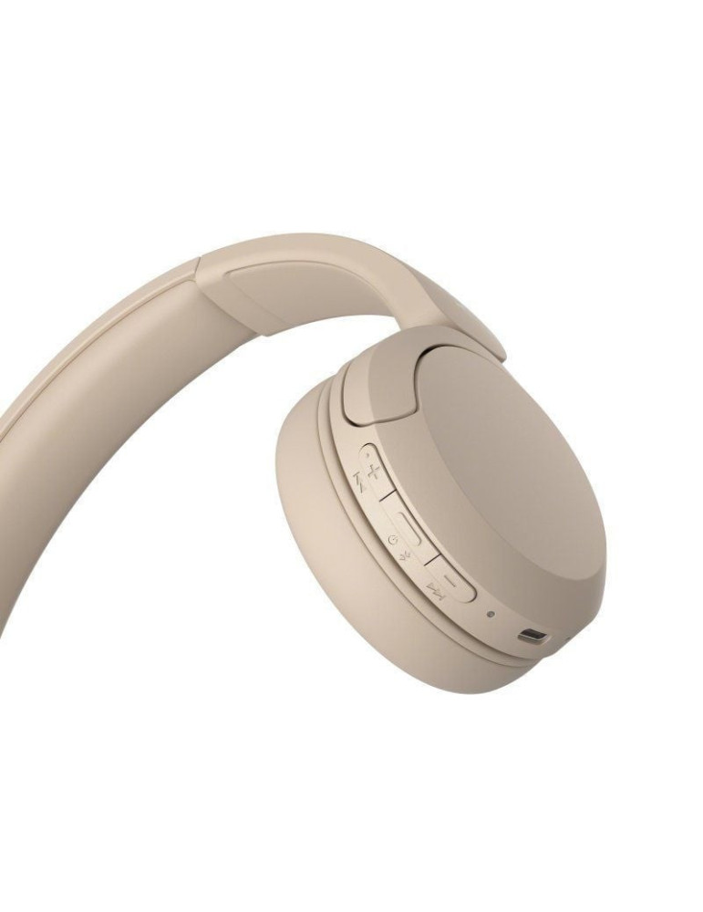 Auriculares Inalámbricos Sony WH-CH520/ con Micrófono/ Bluetooth/ Beige