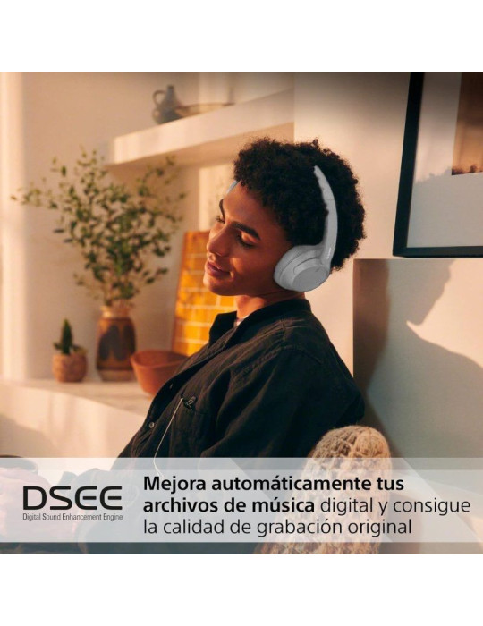 Auriculares Inalámbricos Sony WH-CH720N/ con Micrófono/ Bluetooth/ Blancos