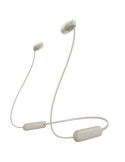 Auriculares Inalámbricos Intrauditivos Sony WI-C100/ con Micrófono/ Bluetooth/ Beige