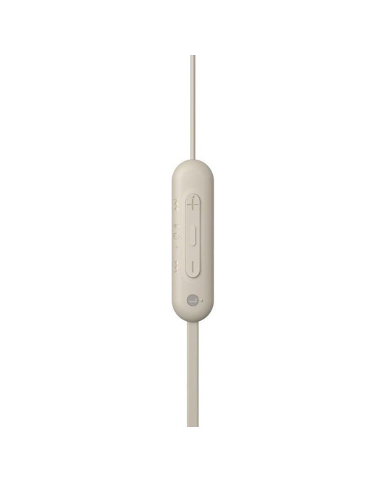 Auriculares Inalámbricos Intrauditivos Sony WI-C100/ con Micrófono/ Bluetooth/ Beige
