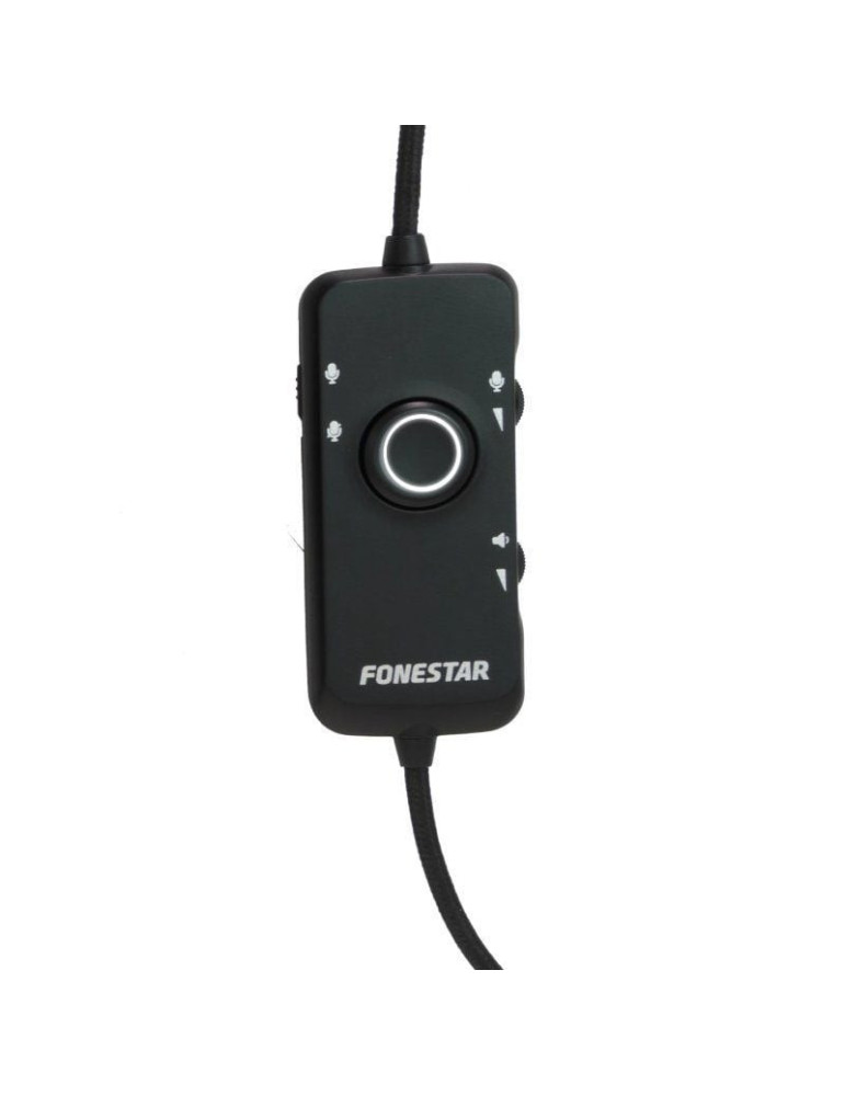 Auriculares Gaming con Micrófono Fonestar WIN-U/ USB/ Negros