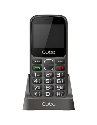 Teléfono Móvil Qubo X-230BKC 4G para Personas Mayores/ Negro
