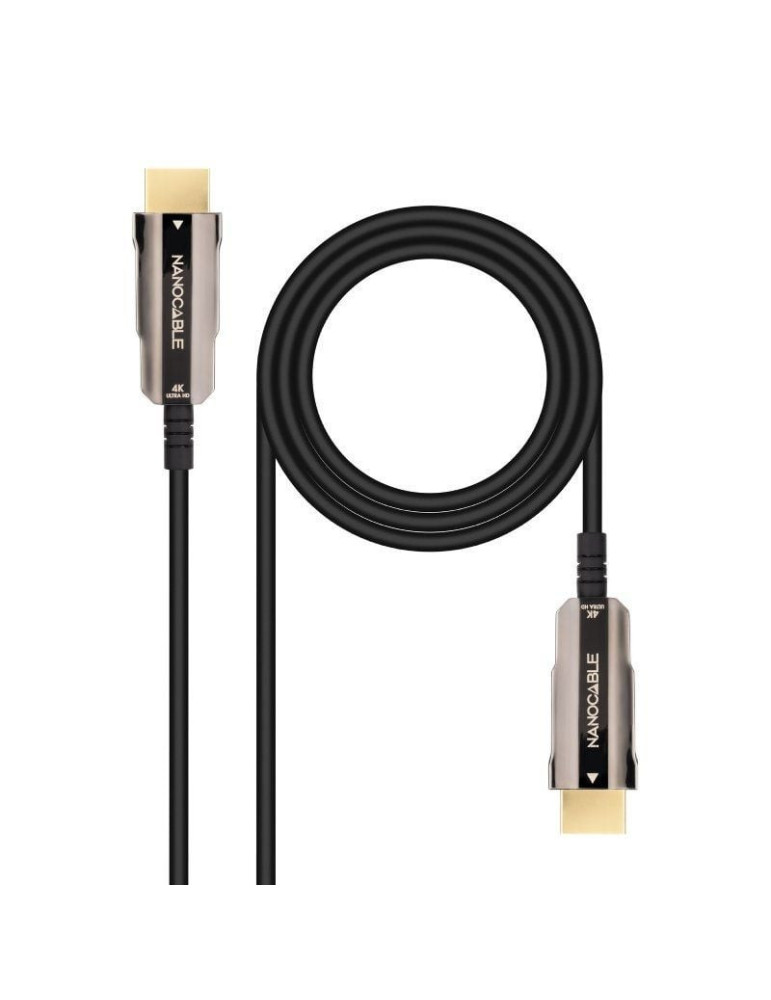 Cable HDMI 2.0 4K AOC Nanocable 10.15.2020/ HDMI Macho - HDMI Macho/ 20m/ Negro