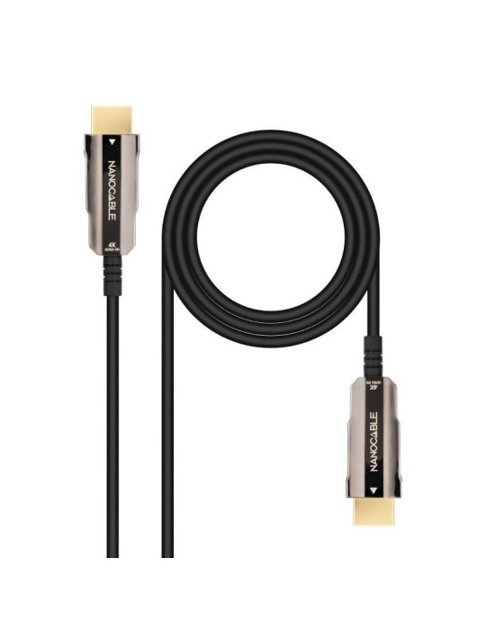 Cable HDMI 2.0 4K AOC Nanocable 10.15.2020/ HDMI Macho - HDMI Macho/ 20m/ Negro