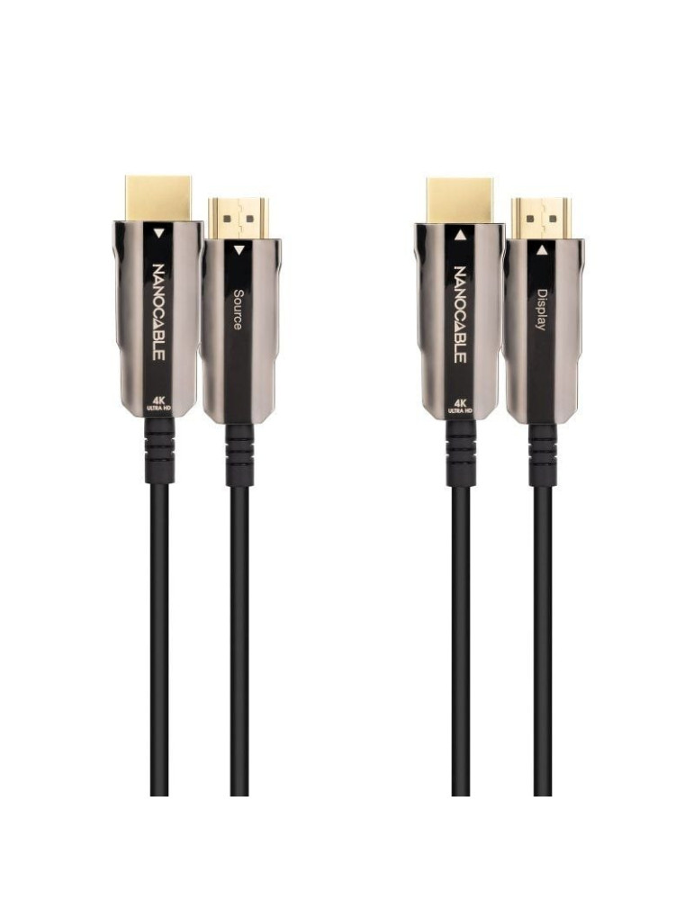 Cable HDMI 2.0 4K AOC Nanocable 10.15.2020/ HDMI Macho - HDMI Macho/ 20m/ Negro