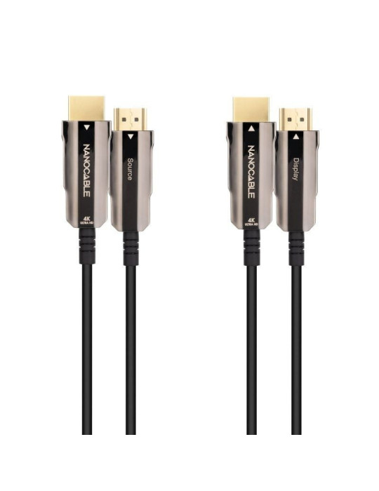Cable HDMI 2.0 4K AOC Nanocable 10.15.2020/ HDMI Macho - HDMI Macho/ 20m/ Negro