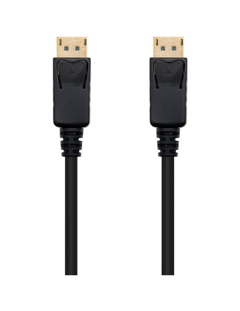Cable DisplayPort 1.2 4K Nanocable 10.15.2301/ DisplayPort Macho - DisplayPort Macho/ 1m/ Negro
