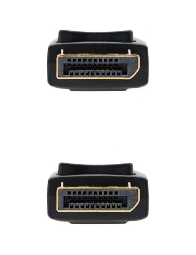 Cable DisplayPort 1.2 4K Nanocable 10.15.2301/ DisplayPort Macho - DisplayPort Macho/ 1m/ Negro