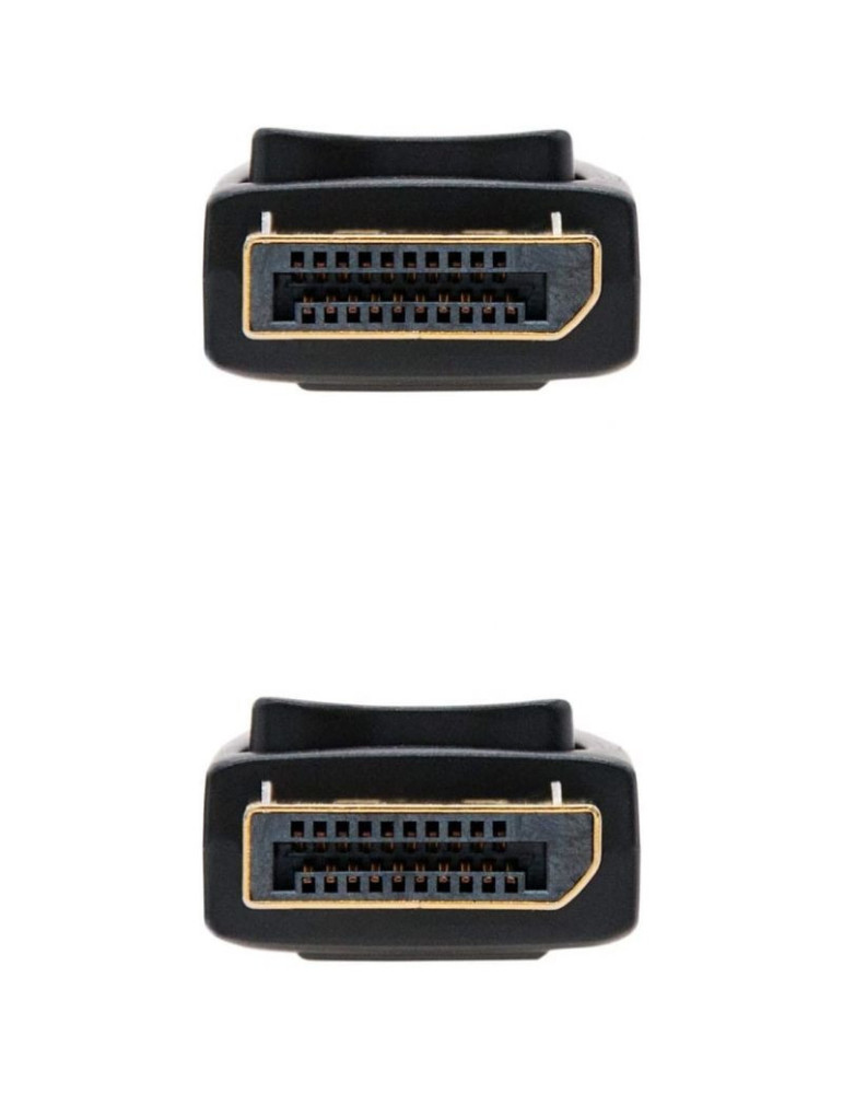 Cable DisplayPort 1.2 4K Nanocable 10.15.2302/ DisplayPort Macho - DisplayPort Macho/ 2m/ Negro
