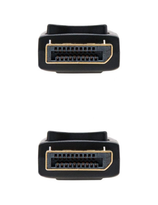 Cable DisplayPort 1.2 4K Nanocable 10.15.2302/ DisplayPort Macho - DisplayPort Macho/ 2m/ Negro