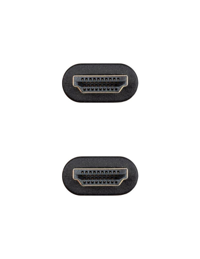 Cable HDMI 2.0 4K CCS Nanocable 10.15.3910/ HDMI Macho - HDMI Macho/ 10m/ Negro