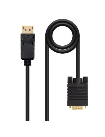 Cable Conversor Nanocable 10.15.4401/ DisplayPort Macho - VGA Macho/ 1m/ Negro 2