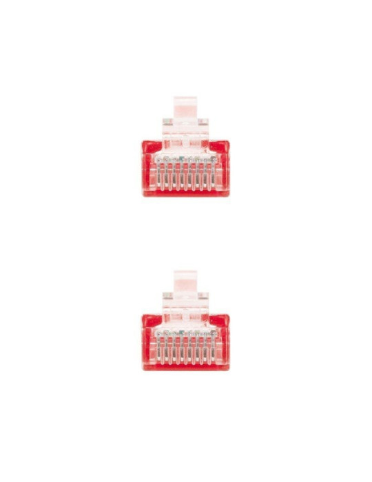 Cable de Red RJ45 UTP Nanocable 10.20.0400-L25-R Cat.6/ 25cm/ Rojo