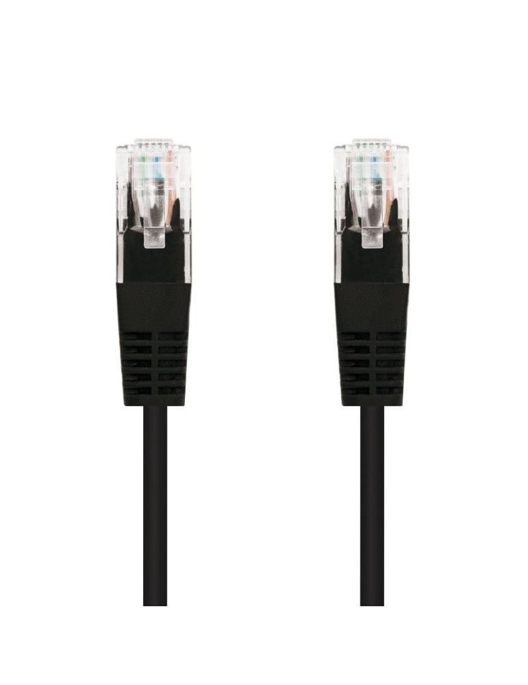 Cable de Red RJ45 UTP Nanocable 10.20.0401-BK/ Cat.6/ 1m/ Negro