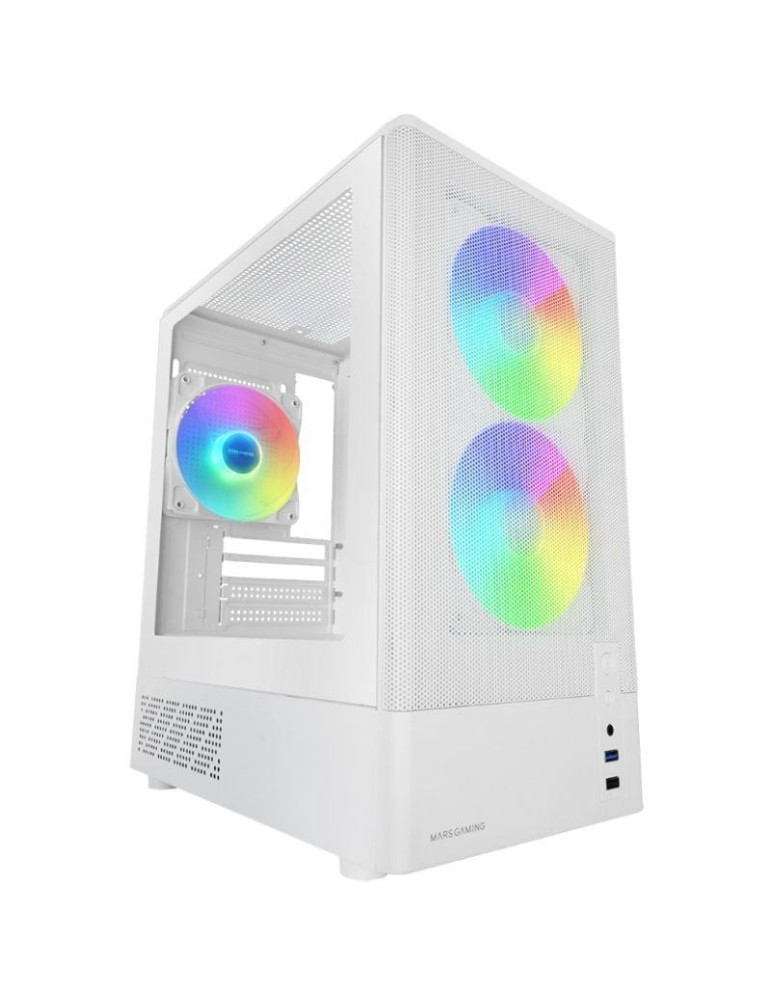 Caja Gaming Minitorre Mars Gaming MC-ONYX/ Blanca