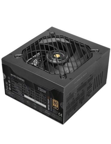 Fuente de Alimentación Mars Gaming MPB750PSI/ 750W/ Ventilador 14cm/ ATX 3.1/ PCIe 5.1/ 80 Plus Gold
