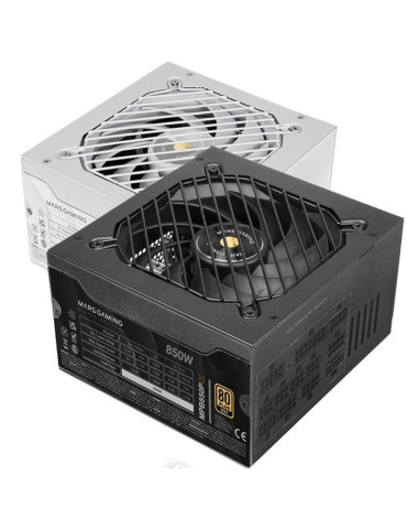 Fuente de Alimentación Mars Gaming MPB850PSI/ 850W/ Ventilador 14cm/ ATX 3.1/ PCIe 5.1/ 80 Plus Gold