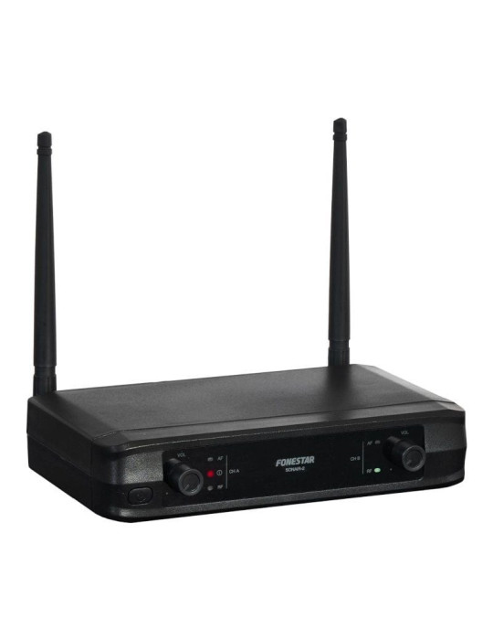 Micrófono Inalámbrico Doble Mano y Petaca UHF Fonestar SONAIR-2MP/ Incluye Receptor