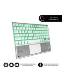 Teclado Compacto Inalámbrico Subblim SMBT50/ Plata