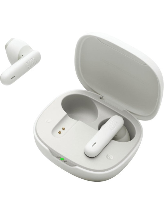 Auriculares Bluetooth JBL Wave Flex 2 con estuche de carga/ Autonomía 10h/ Blancos