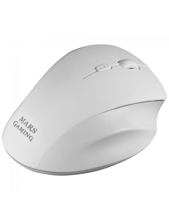 Ratón Inalámbrico Mars Gaming MMWERGO/ Hasta 3200 DPI/ Blanco