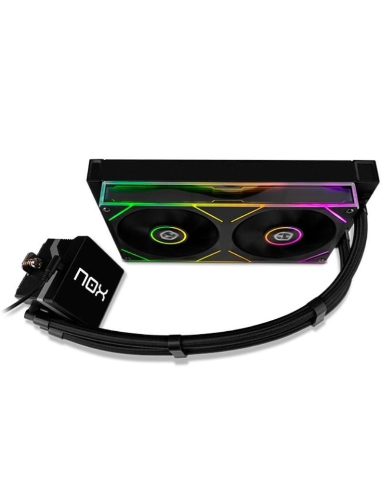 Sistema de Refrigeración Líquida Nox M-240 LCD/ Negro