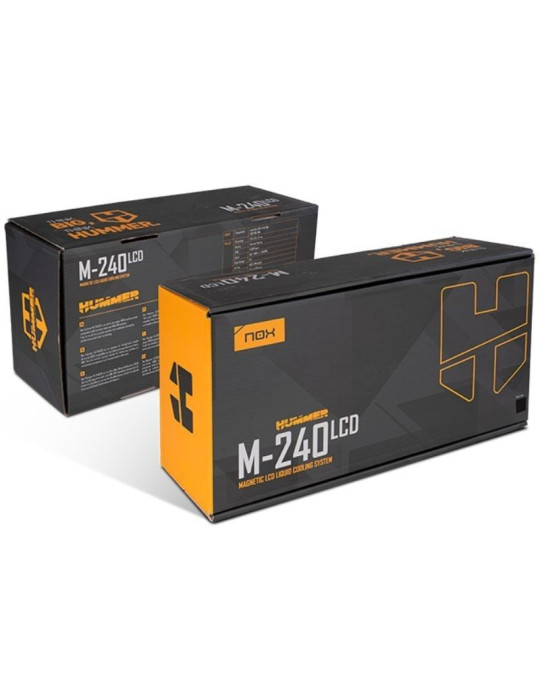 Sistema de Refrigeración Líquida Nox M-240 LCD/ Negro