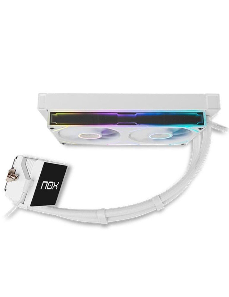 Sistema de Refrigeración Líquida Nox M-240 LCD/ Blanco