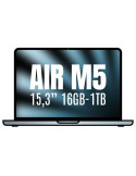Apple Macbook Air 15,3"/ M5 10-Core CPU/ 16GB/ 1TB SSD/ 10-Core GPU/ Azul
