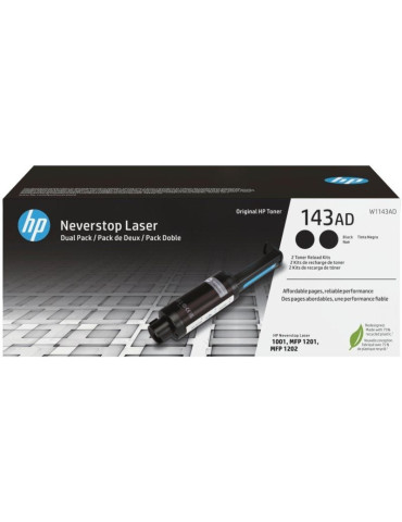 Kit de Recarga Tóner Original n 143AD Multipack/ 2x Negro