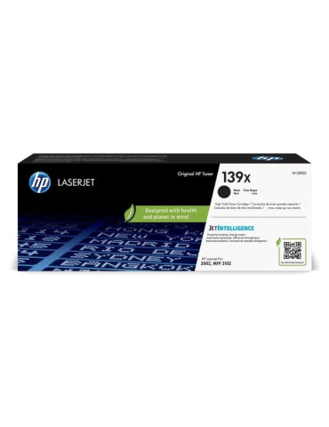 Tóner Original HP n 139X XL Alta Capacidad/ Negro