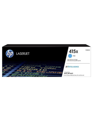 Tóner Original HP n 415X XL Alta Capacidad/ Cian