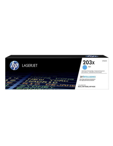 Tóner Original HP n 203X XL Alta Capacidad/ Cian
