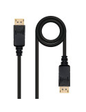 Cable DisplayPort 1.2 4K Nanocable 10.15.2302/ DisplayPort Macho - DisplayPort Macho/ 2m/ Negro