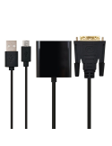 Cable Conversor Nanocable 10.16.2008-BK/ DVI Macho - VGA Hembra