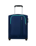 Maleta de Cabina American Tourister Sea Seeker Upright/ 45x36x20cm/ 2 Ruedas/ Marino Combate