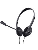 Auriculares Trust Chat Headset 24659/ con Micrófono/ Jack 3.5/ Negros