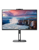Monitor Profesional AOC 24V5CW/BK 23.8"/ Full HD/ Webcam/ Multimedia/ Regulable en altura/ Negro