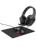 Pack Gaming Trust Gaming GXT 790/ Ratón Óptico + Auriculares + Alfombrilla