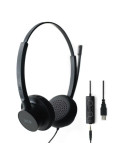Auriculares SPC Brave Pro/ con Micrófono/ Jack 3.5/ USB/ Negros