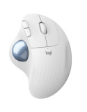 Ratón Trackball Inalámbrico por Bluetooth Logitech ERGO M575/ Hasta 2000 DPI/ Blanco Crudo
