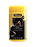 Dispensador de 100 Toallitas Fellowes 9183101 para Limpieza de Pantallas/ Pack de 6 Unidades