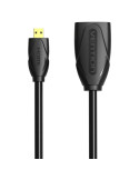 Cable Alargador Micro HDMI 4K Vention ABBBF/ Micro HDMI Macho - HDMI Hembra/ 1m/ Negro