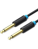  Cable Mono Vention BAABD/ Jack 6.5 Macho - Jack 6.5 Macho/ 50cm/ Negro