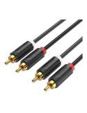 Cable Estéreo Vention BCMBD/ 2x RCA Macho - 2x RCA Macho/ 50cm/ Negro