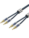Cable Estéreo Vention BLBLI/ 2x Banana Macho - 2x Banana Macho/ 3m/ Azul y Negro