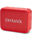 Altavoz con Bluetooth Aiwa BS-200RD/ 6W/ 1.0/ Rojo